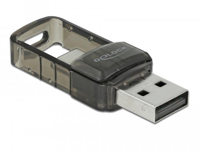 DeLock  Adaptateur 2 en 1 USB 2.0 Bluetooth 4.0 à USB Type-C ou Type-A 
