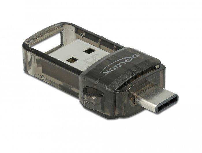 DeLock  Adaptateur 2 en 1 USB 2.0 Bluetooth 4.0 à USB Type-C ou Type-A 