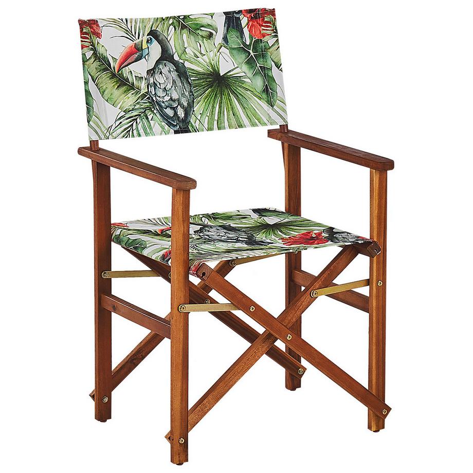 Beliani Lot de 2 chaises de jardin en Tissu Moderne CINE  