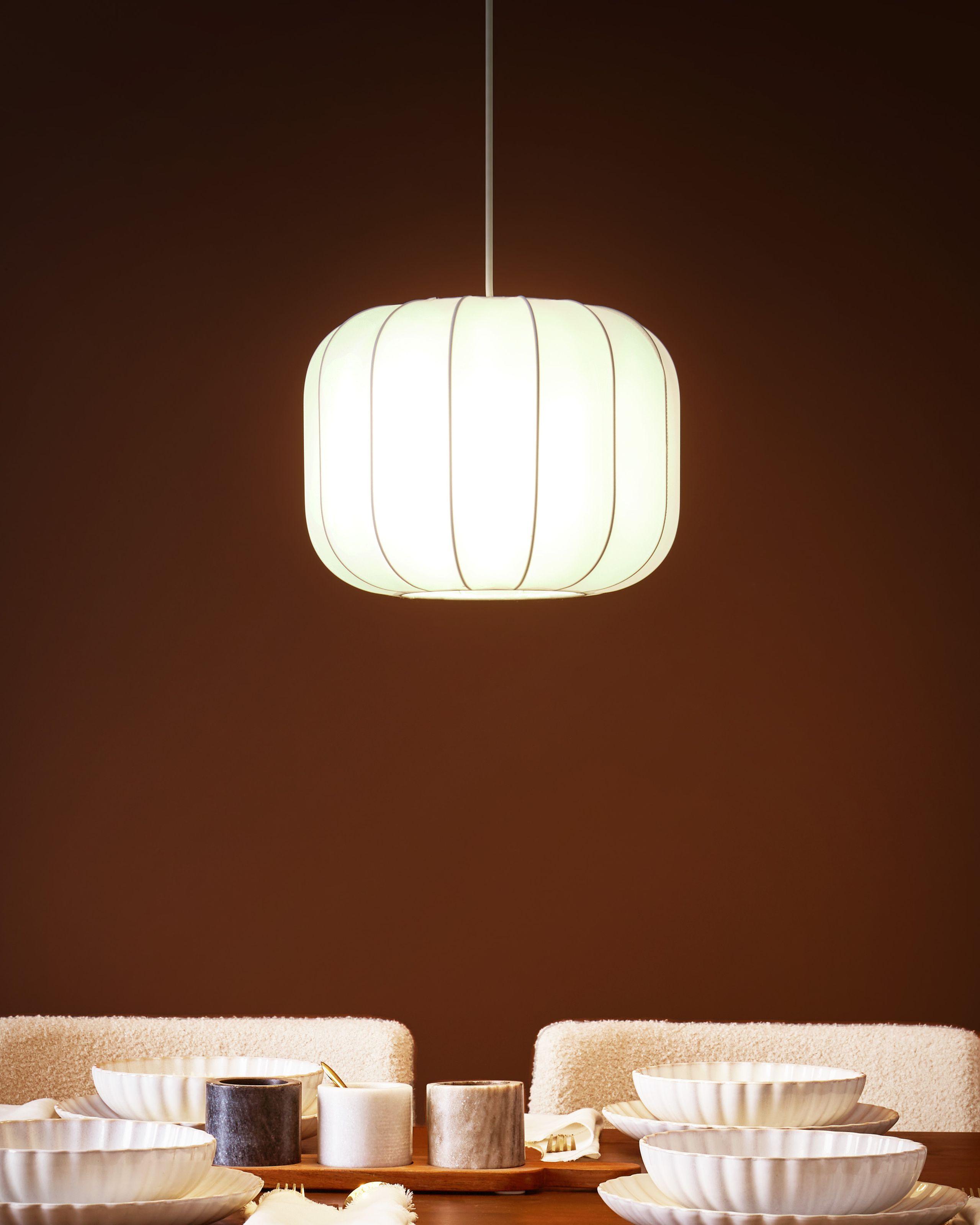 Beliani Lampe suspension en Nylon Traditionnel CABRIALES  