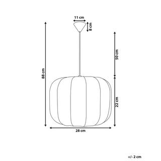 Beliani Lampe suspension en Nylon Traditionnel CABRIALES  