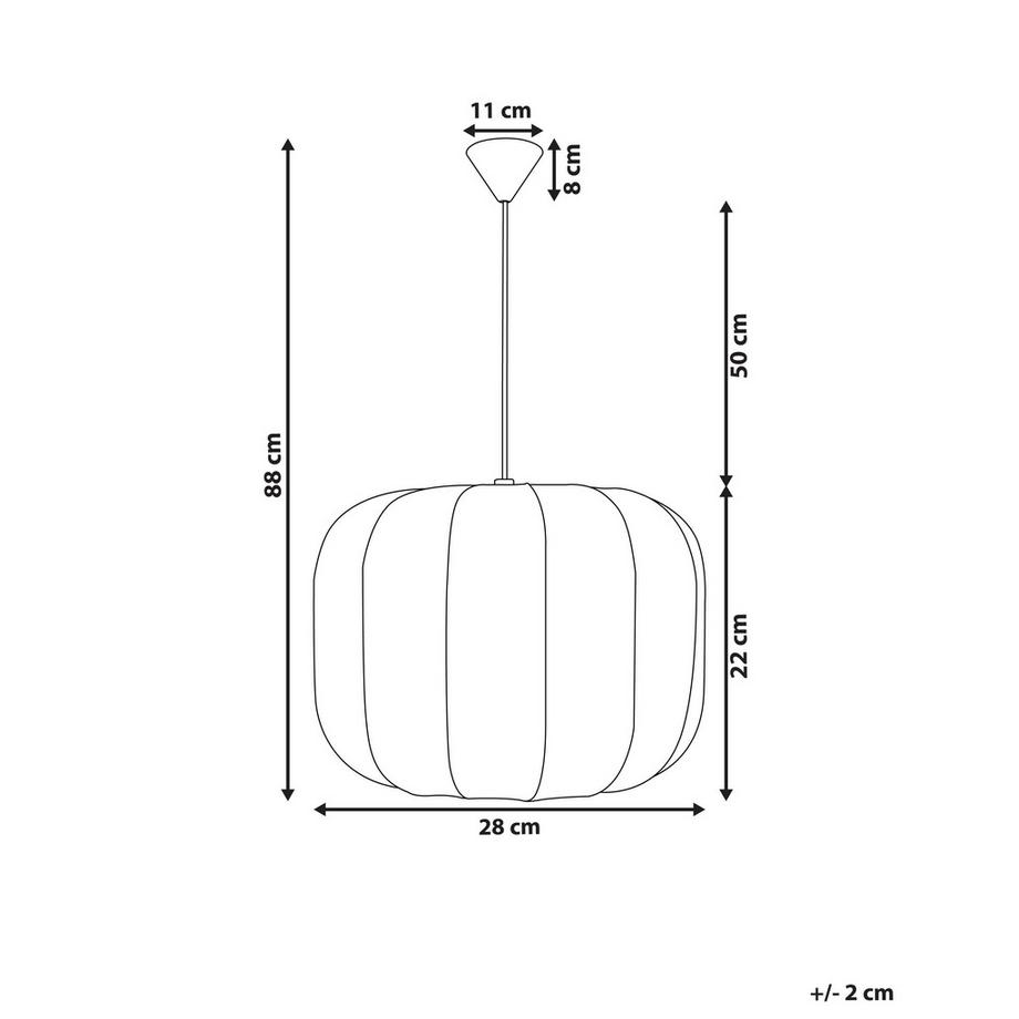 Beliani Lampe suspension en Nylon  CABRIALES  