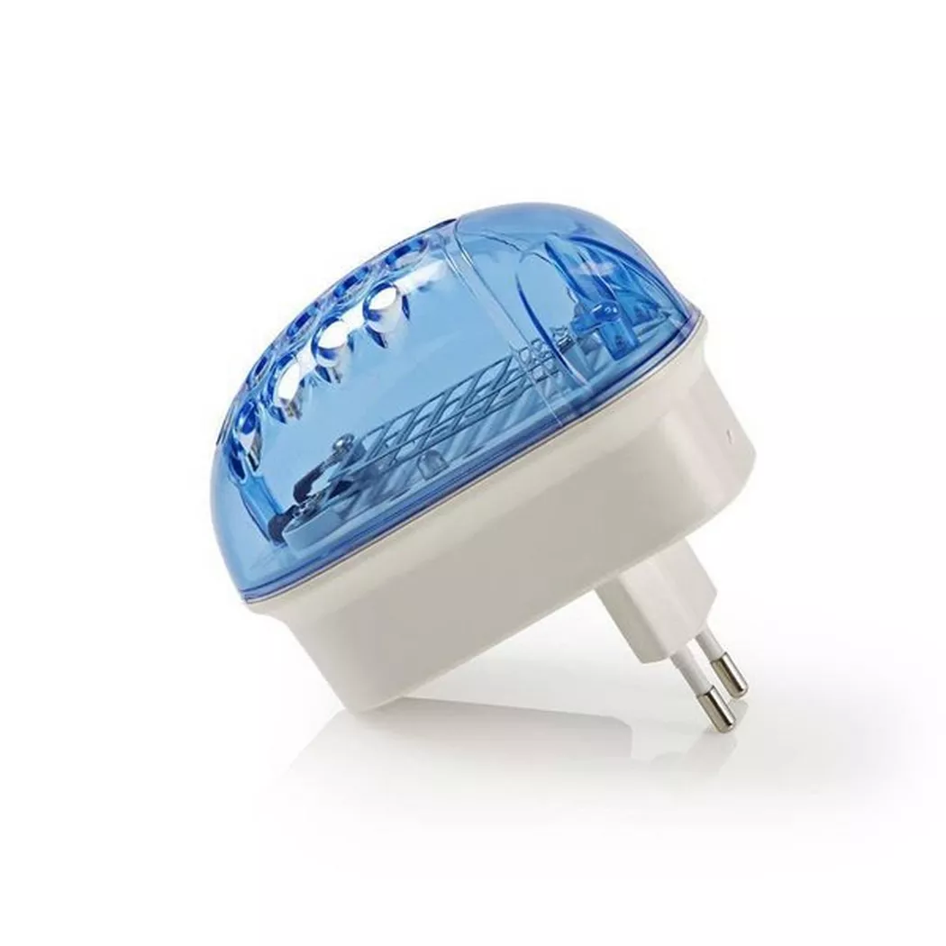 Lampe Anti-insectes LED 1 W avec une Portée de 20 Mètres Carrés Nedis Bleu