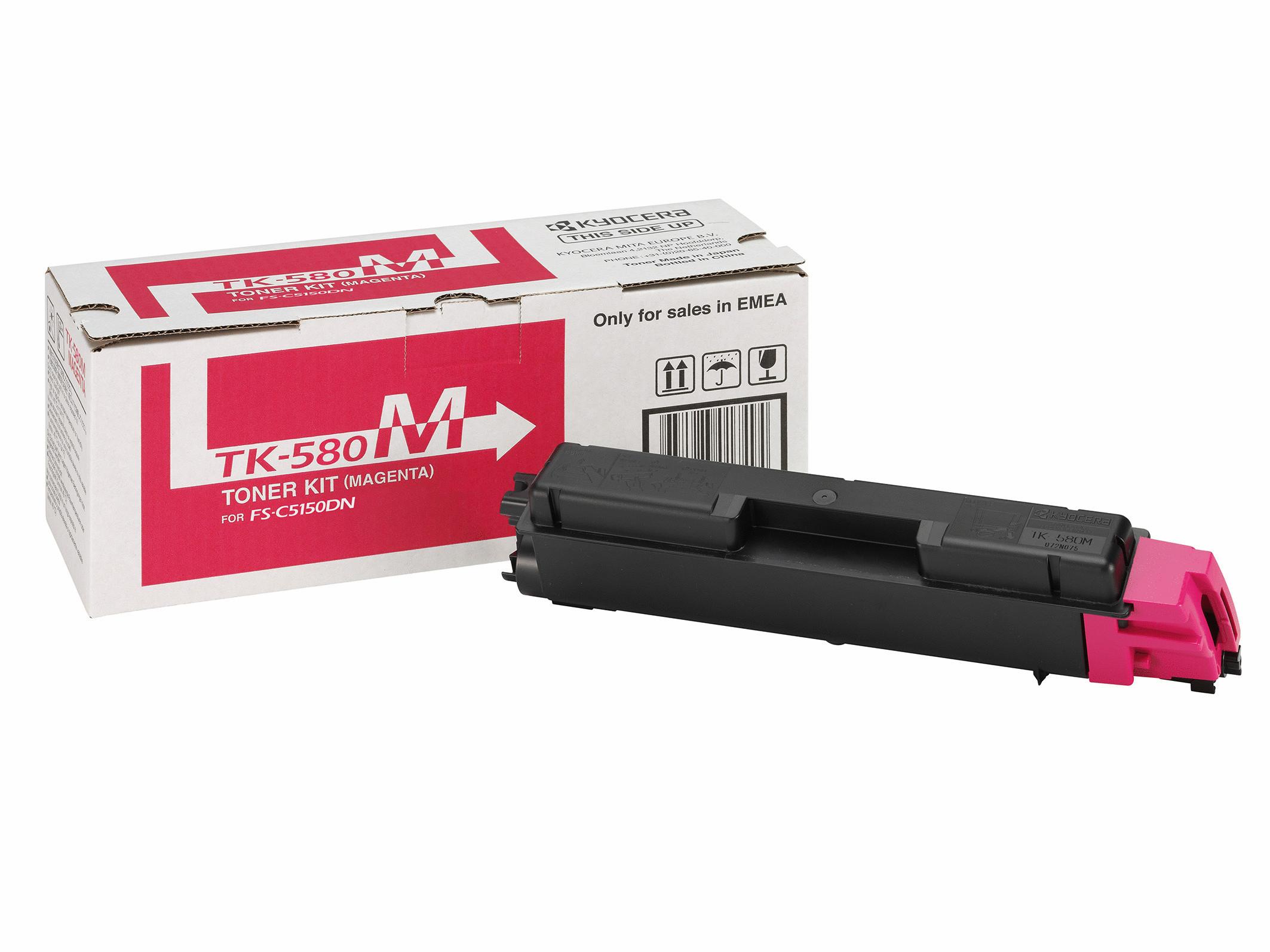 KYOCERA  TK-580M, Toner, magenta für ca. 2.800S., Mita FS-C5150DN 