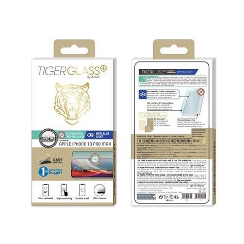 TigerGlass  Protection d'écran en verre trempé pour iPhone 13 Pro Max TigerGlass Anti lumière bleue 