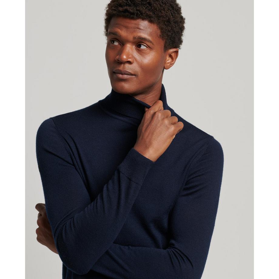 Superdry Pull Col Roulé Mérinos  