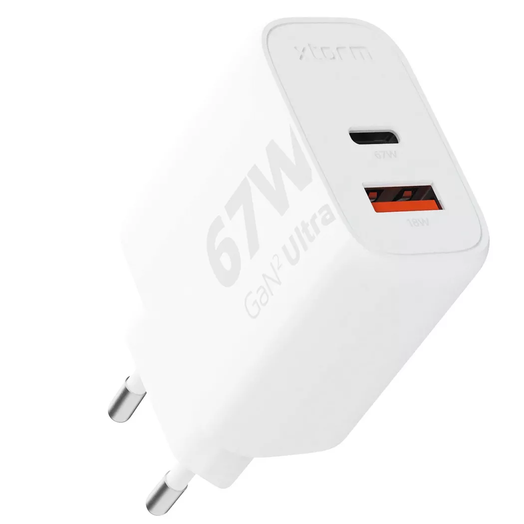 Xtorm - Chargeur Secteur 67W Xtorm GaN² Ultra, One Size, Blanc