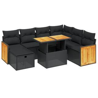 VidaXL set divano da giardino Polirattan  