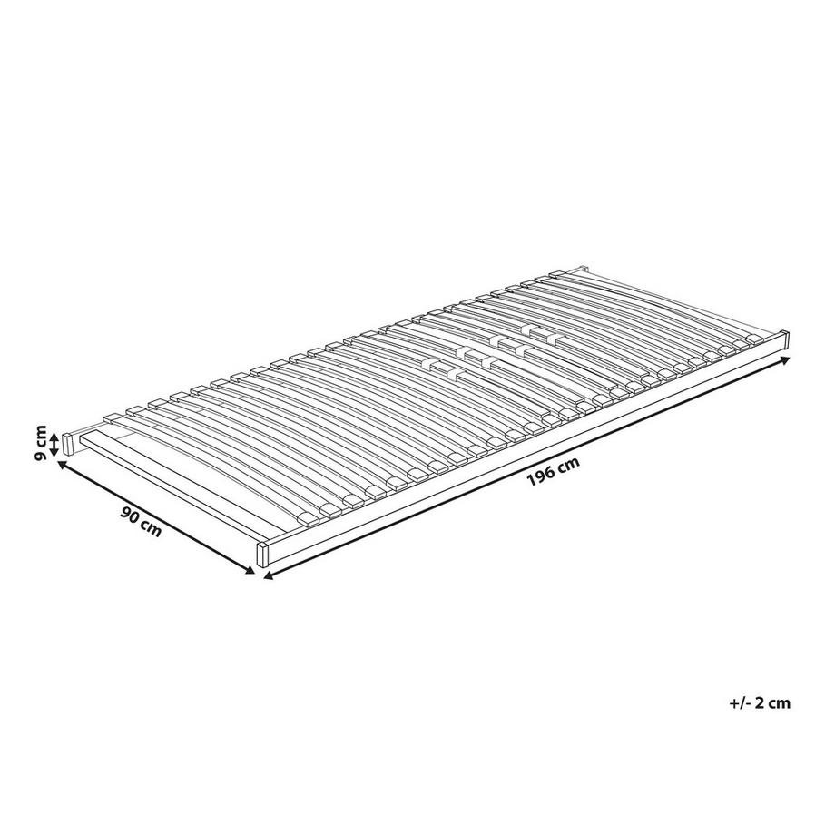 Beliani Base letto a doghe en Legno di betulla VOUZIERS  