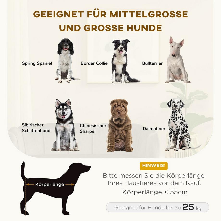 Northio  Canapé De Luxe Pour Chien Avec Dossier Et Pieds En Bois Gris Foncé 98,5 X 60,5 X 35,5 Cm 