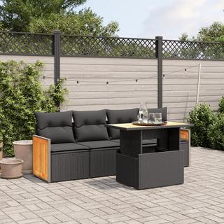 VidaXL set divano da giardino Polirattan  