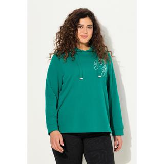 Ulla Popken  Hoodie, Gesicht, Classic, Kapuze, Langarm 