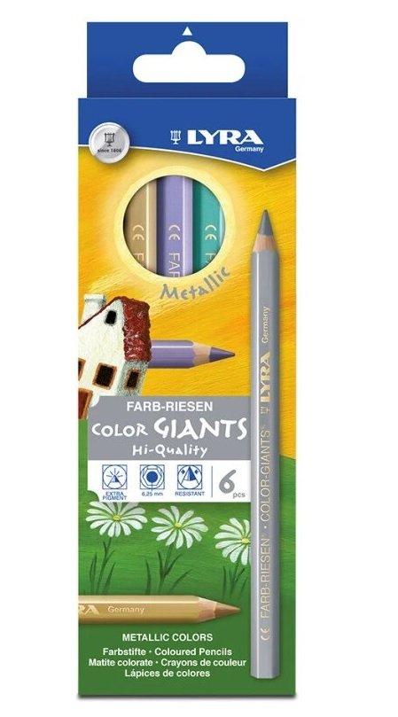 Lyra Lyra Color Giants Colori assortiti, Metallico 6 pz  