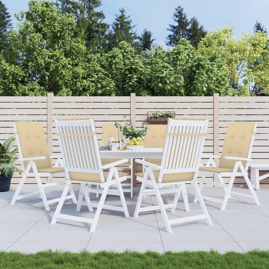 VidaXL Gartenstuhlauflage für hochlehner gewebe  