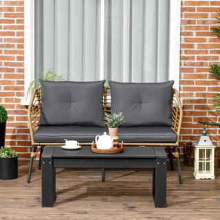 Outsunny Table basse pour balcon  