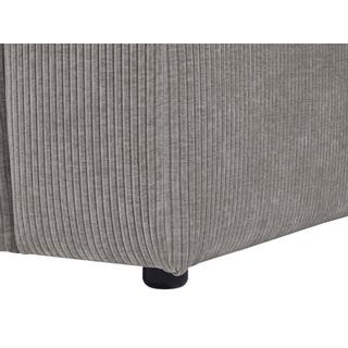 Maison Céphy Pouf en velours côtelé gris TIRONO de Maison Céphy  