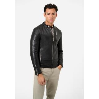 RICANO  Lederjacke Carlo, Bikerjacke aus Lamm Leder 