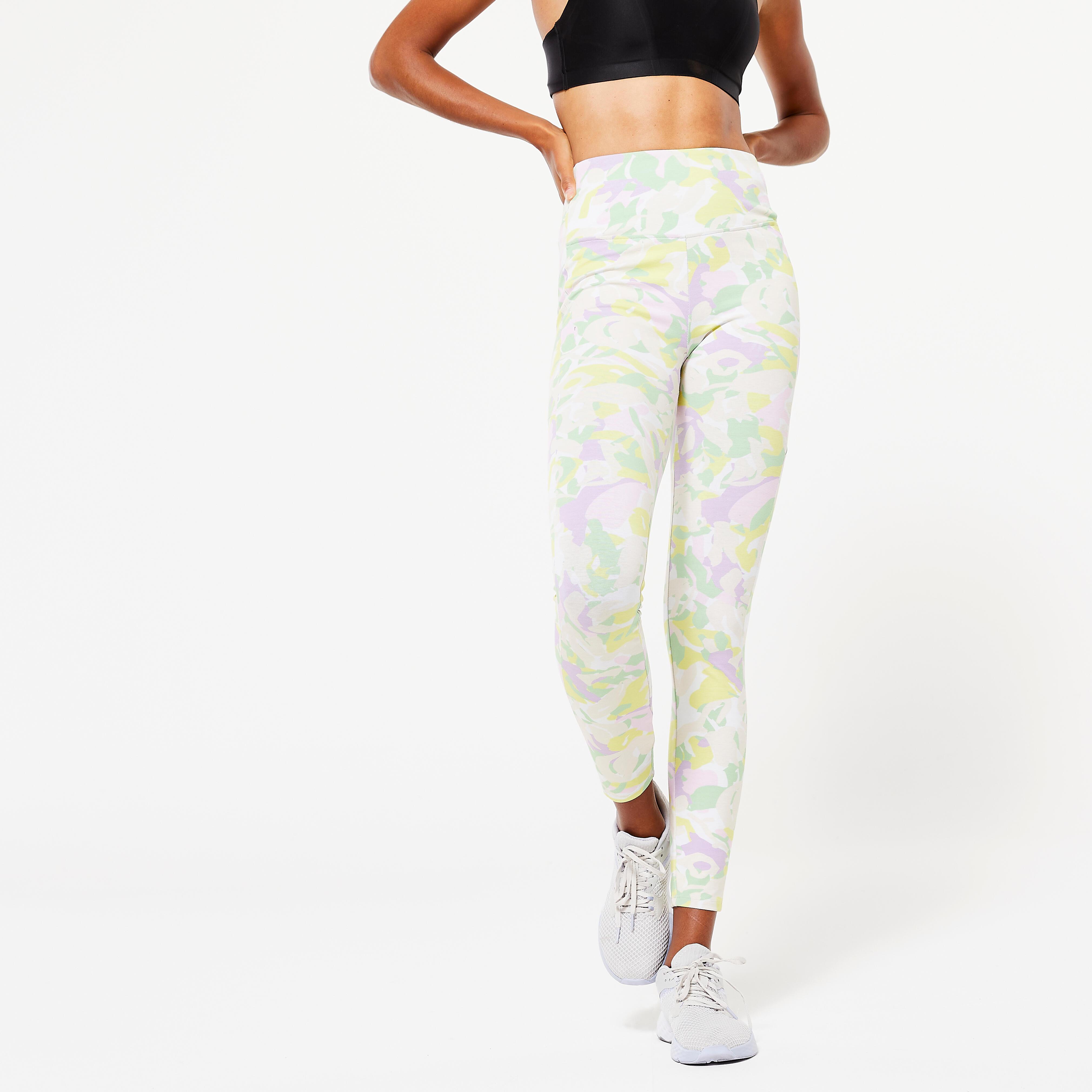 Image of Leggings - 520 Damen Violett Bedruckt S
