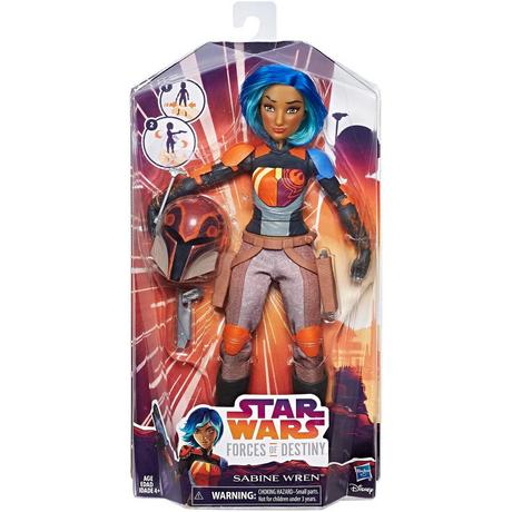 Hasbro  Star Wars Forces of Destiny Sabine Wren Adventure Figure 