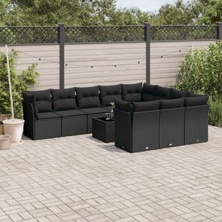 VidaXL Ensemble de canapés de jardin rotin synthétique  