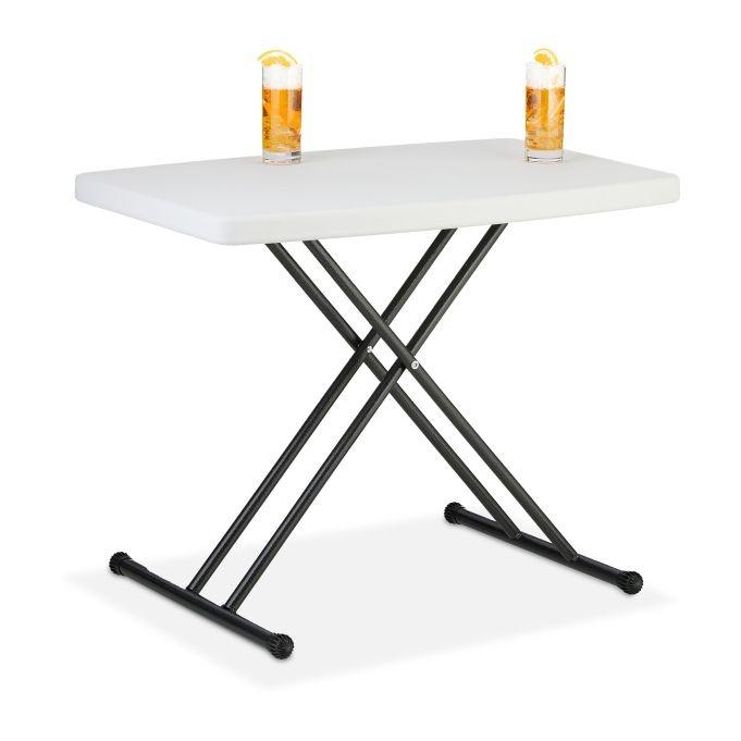 B2X Table de jardin pliante, réglable en hauteur  