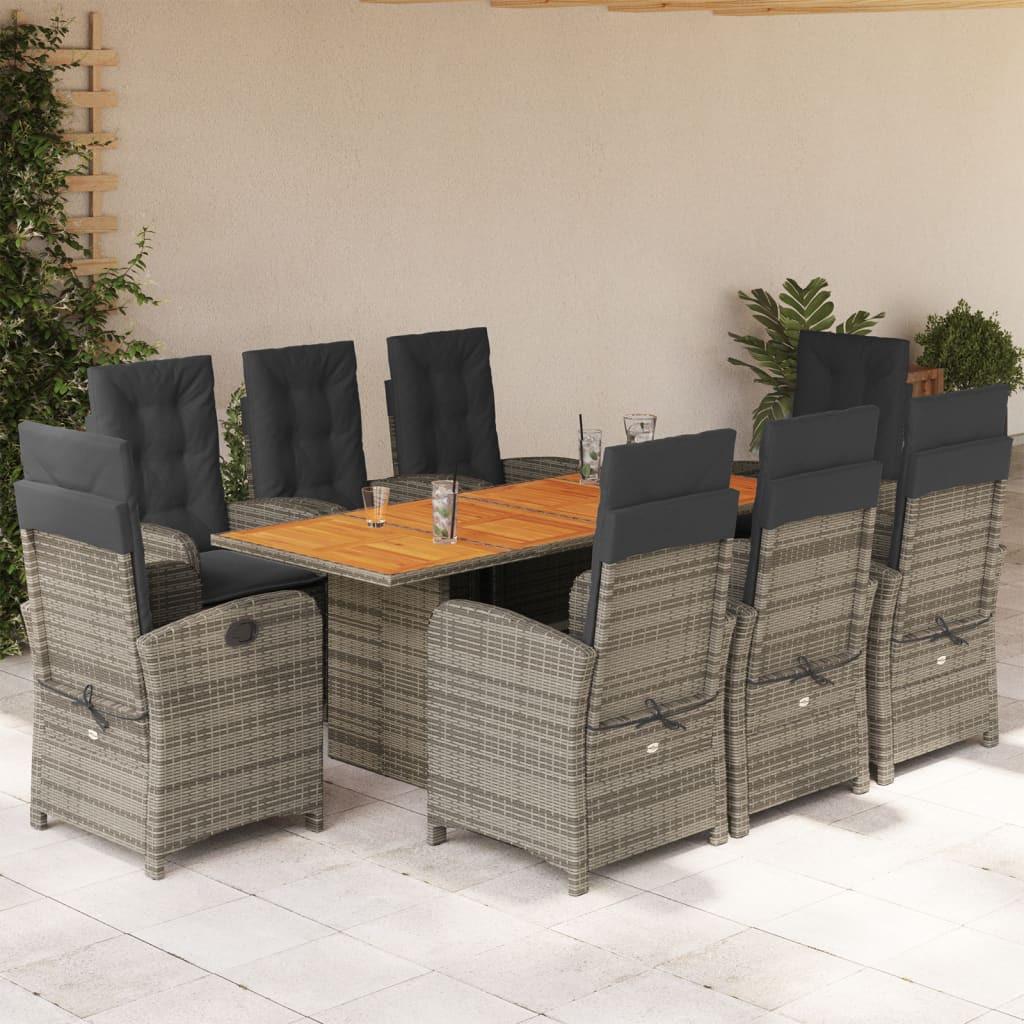 VidaXL set da pranzo da giardino Polirattan  