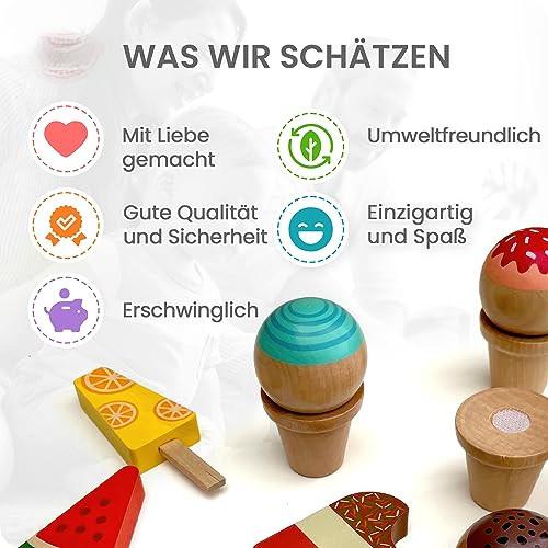 Activity-board  Eisspielzeug mit Zähler für Kaufmannsladen | Eiscreme und Lolly-Set Spielzeug für Kleinkinder | 