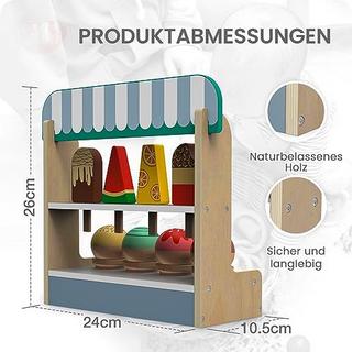 Activity-board  Eisspielzeug mit Zähler für Kaufmannsladen | Eiscreme und Lolly-Set Spielzeug für Kleinkinder | 