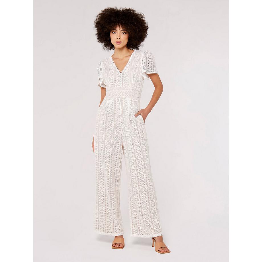 Jumpsuit mit Spitze