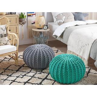 Beliani Ottoman en Coton Moderne CONRAD  