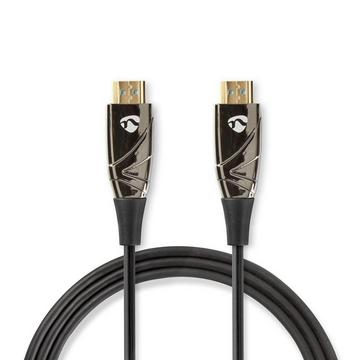 Cavo HDMI ottico attivo ad alta velocità con Ethernet | Connettore HDMI™ | Connettore HDMI™ | 4K@60Hz | 18 Gbps | 40,0 m | Rotondo | PVC | Nero | Confezione regalo