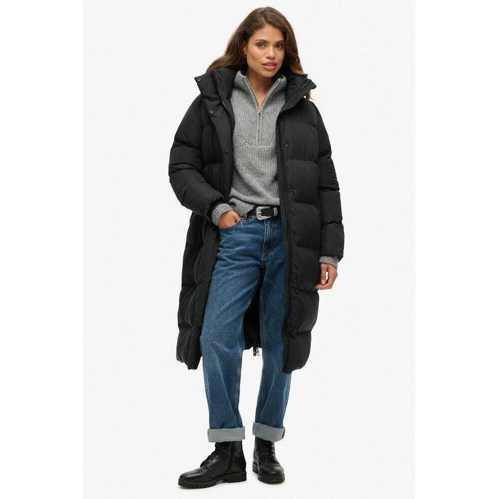 Superdry  ange daunenjacke mit kapuze, damen 