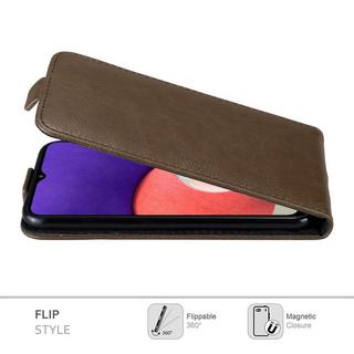 Cadorabo  Housse compatible avec Samsung Galaxy A22 5G - Coque de protection au design flip avec fermeture magnétique 