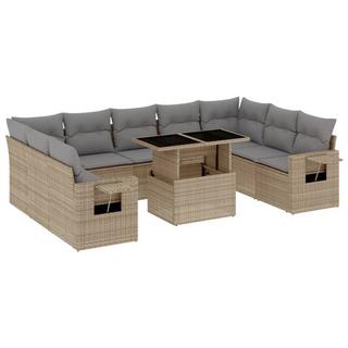 VidaXL set divano da giardino Polirattan  