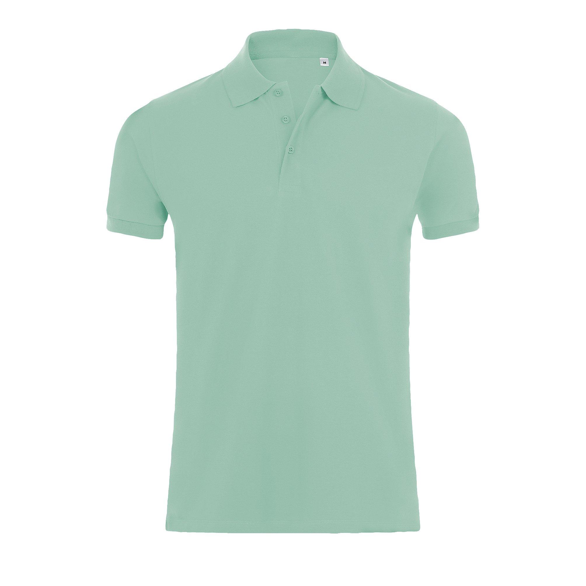 Image of Phoenix Kurzarm Pique Polo Shirt Herren Mint M