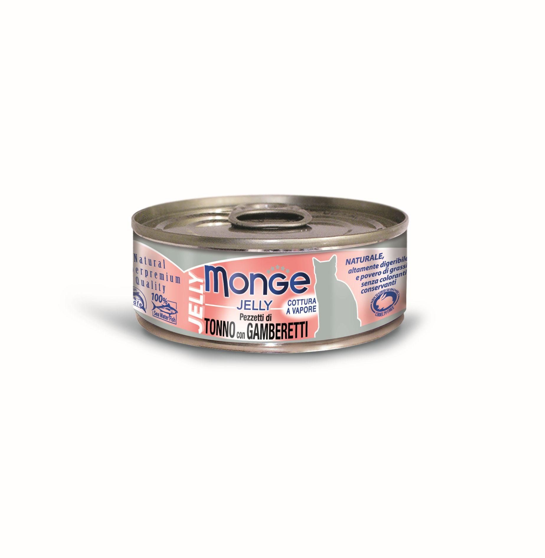 Monge  Naturale per gatti tonno e gamberetti - Multipack 