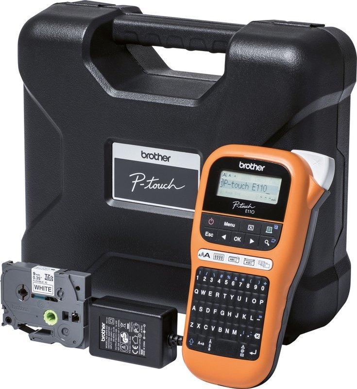 brother  PTOUCH Gerät inkl. PT-E110VP Koffer, Adapter und Band 