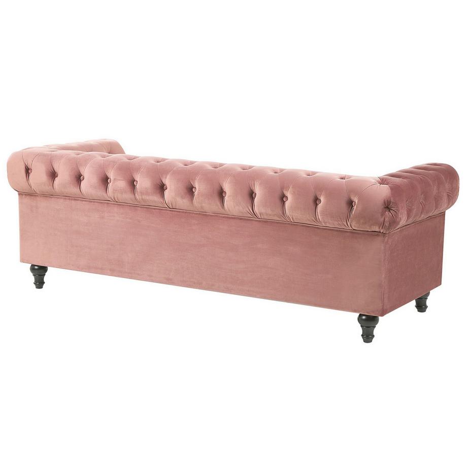 Beliani 3 Sitzer Sofa aus Samtstoff Glamourös CHESTERFIELD  
