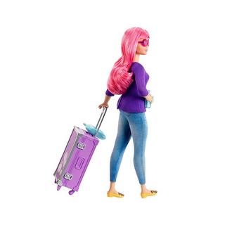 Barbie  Familie & Freunde Reise Puppe und Zubehör Pink 