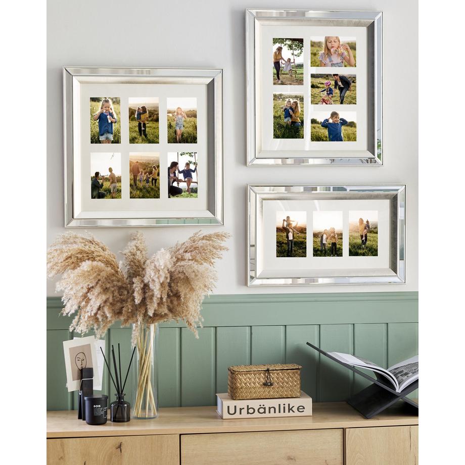 Beliani Fotorahmen aus Glas Modern MAKENI  