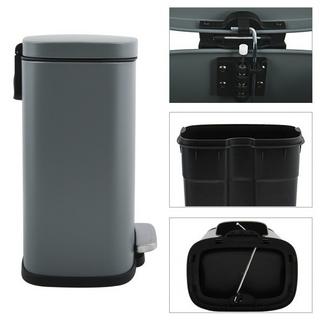 spirella Treteimer Stahl AKIRA 12L Mattgrau  