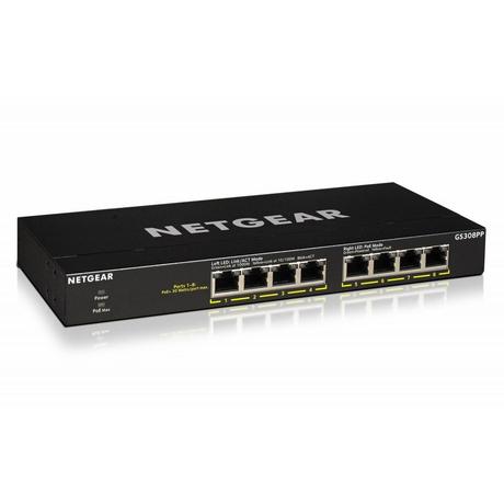 NETGEAR  Netgear PoE+ Switch GS308PP 8 Port 