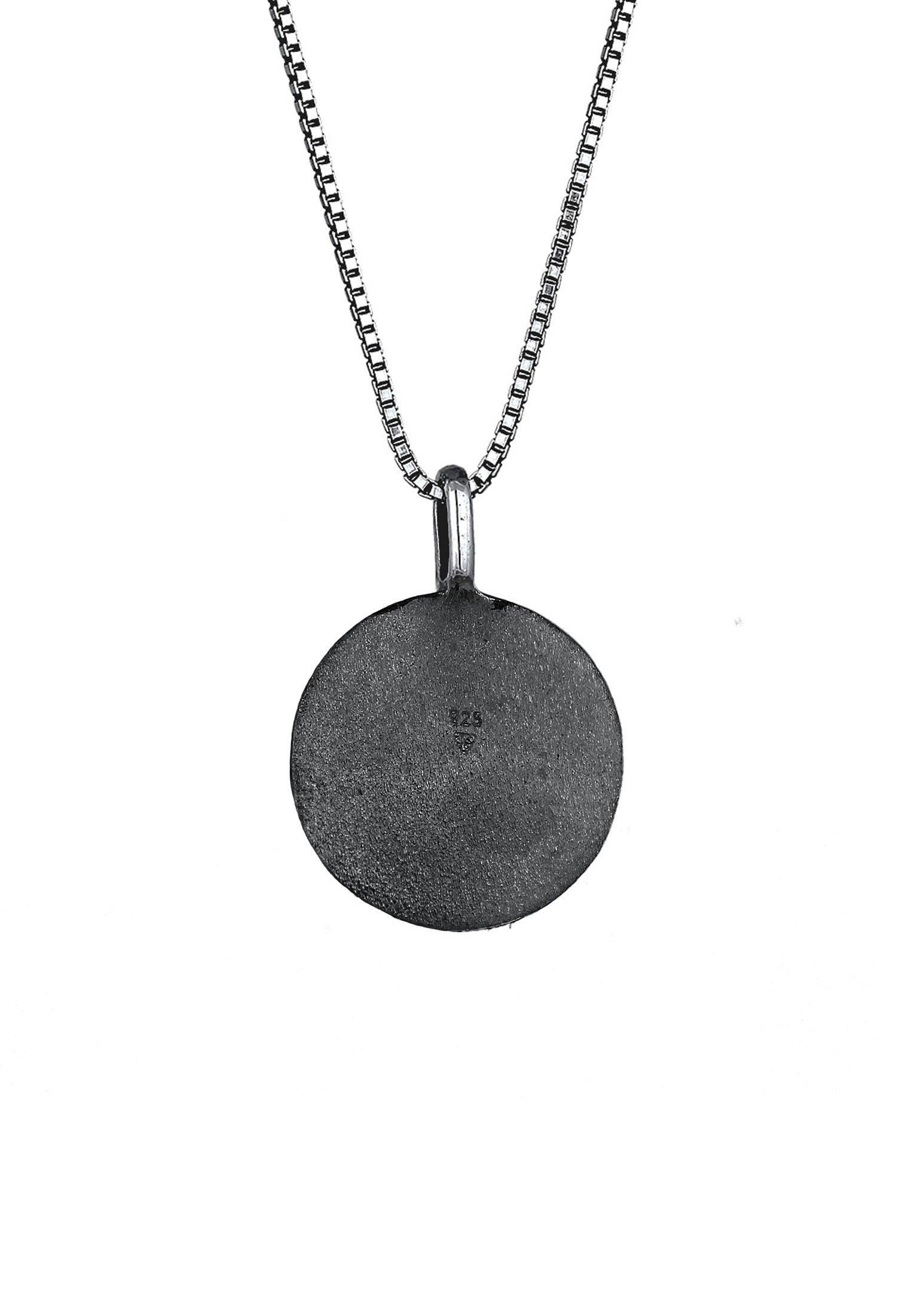 Kuzzoi  Collier Pendentif Pour Homme De Base Martelé 