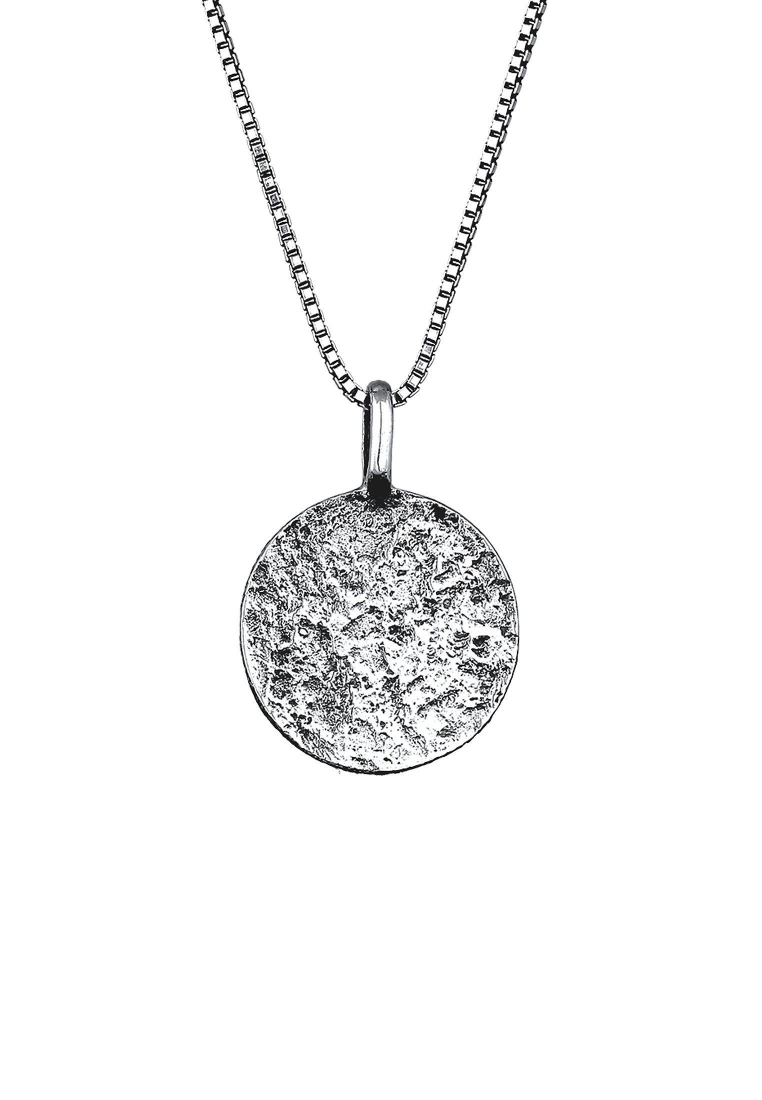 Kuzzoi  Collier Pendentif Pour Homme De Base Martelé 