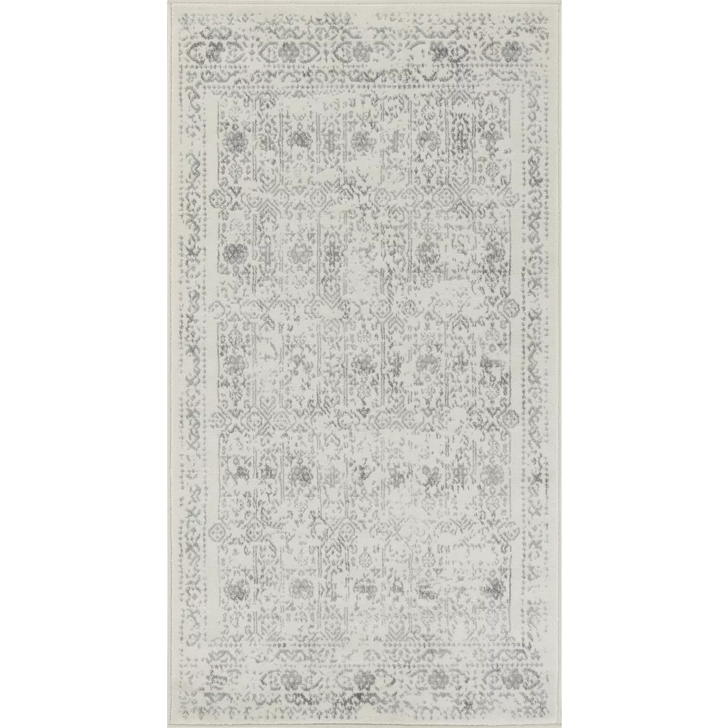 LIVABLISS - Vintage Orient-Teppich VICKY, 80X150CM, Taubengrau