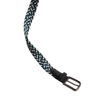 TED BAKER Ceinture Tissée Garniture en Cuir  