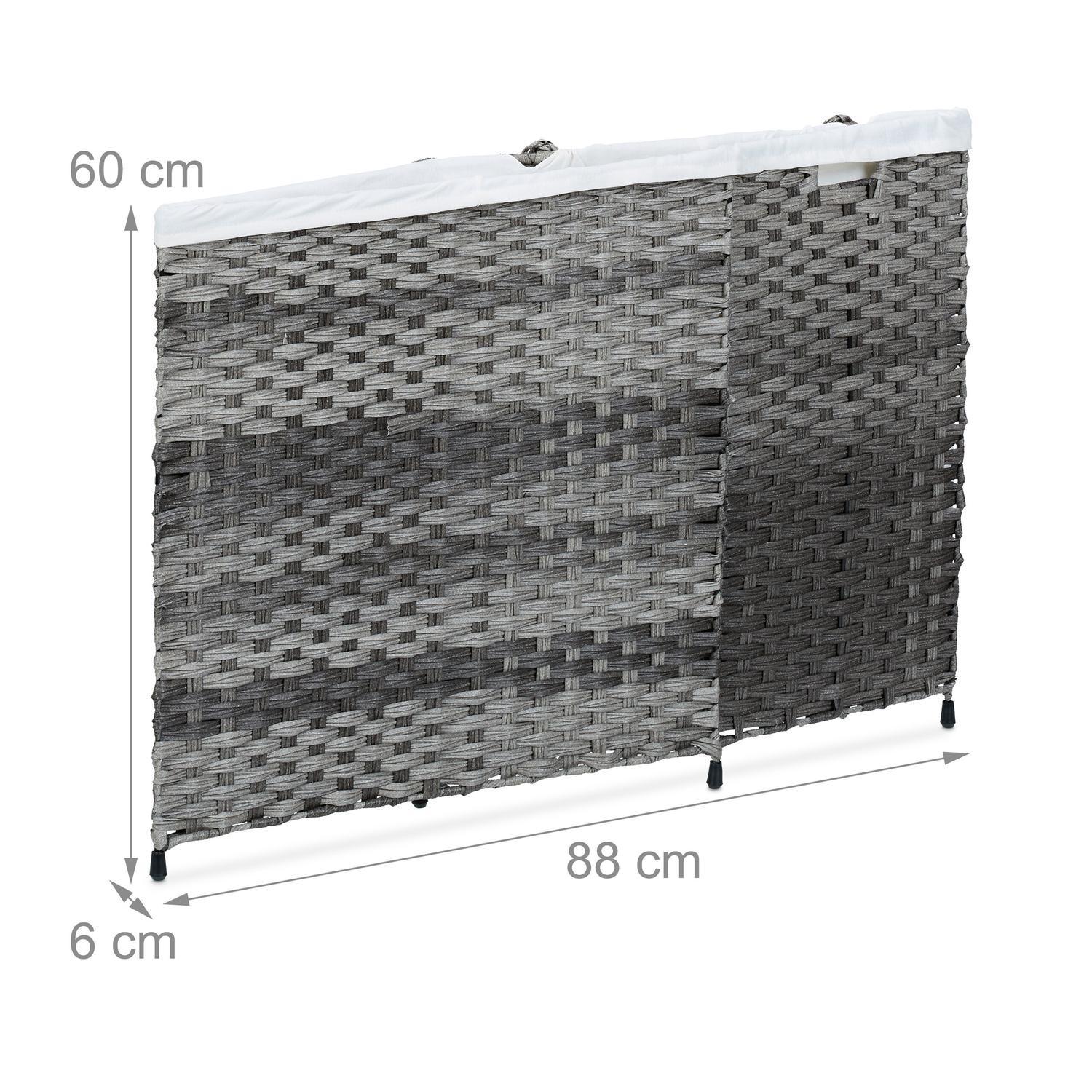 Northix Wäschekorb in Rattanoptik 110 L  