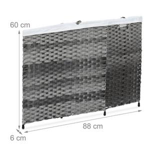 Northix Wäschekorb in Rattanoptik 110 L  