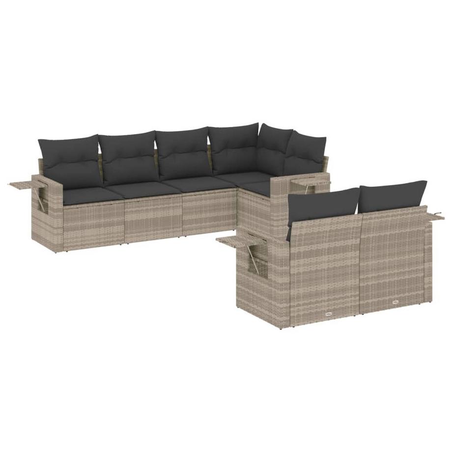 set divano da giardino Polirattan