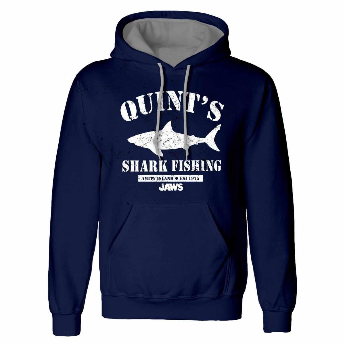 Image of Quint's Shark Fishing Kapuzenpullover Damen Marine L